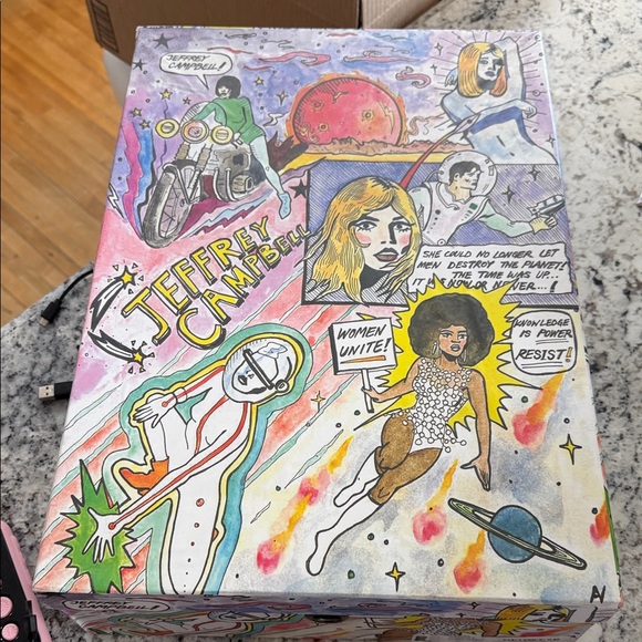 Jeffrey Campbell Black Washed Dagget Boots - Picture 4 of 10